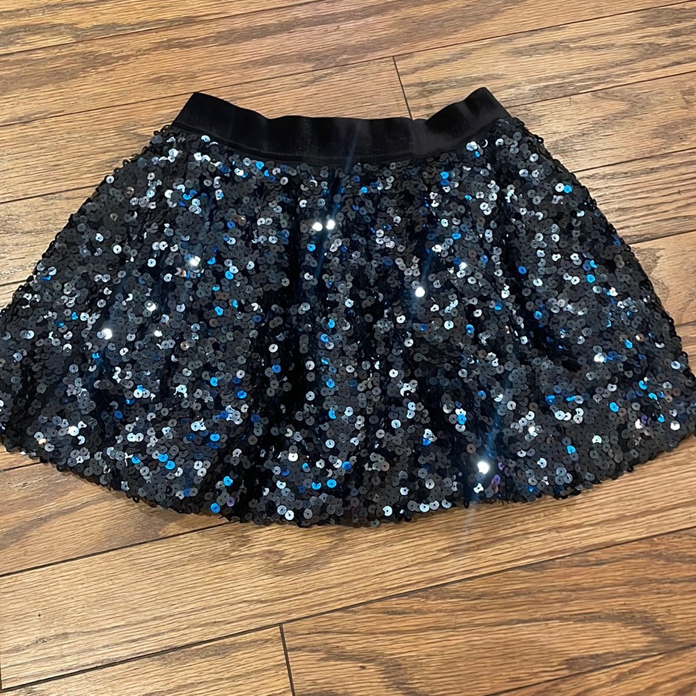 Y2K Juicy Couture black sequin mini skirt size XS